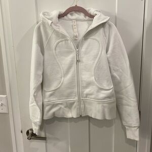 Lululemon Full-Zip Scuba Hoodie - White - Size 6